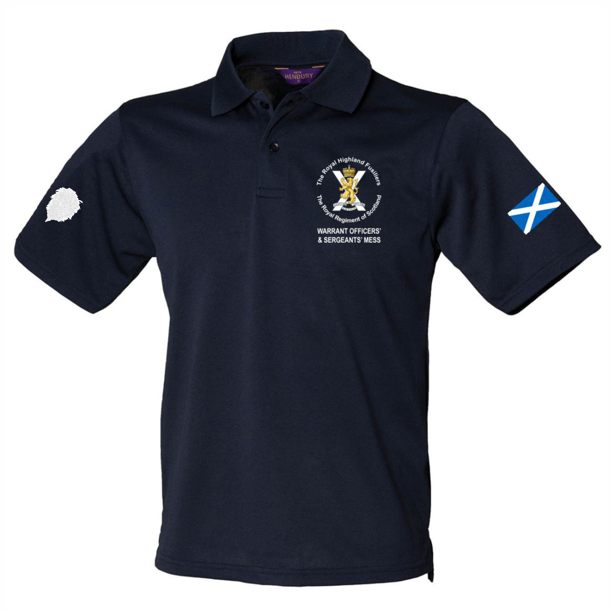2nd Bn The Royal Regiment of Scotland - Sgts' Mess - The Royal Highland Fusiliers Performance Poloshirt