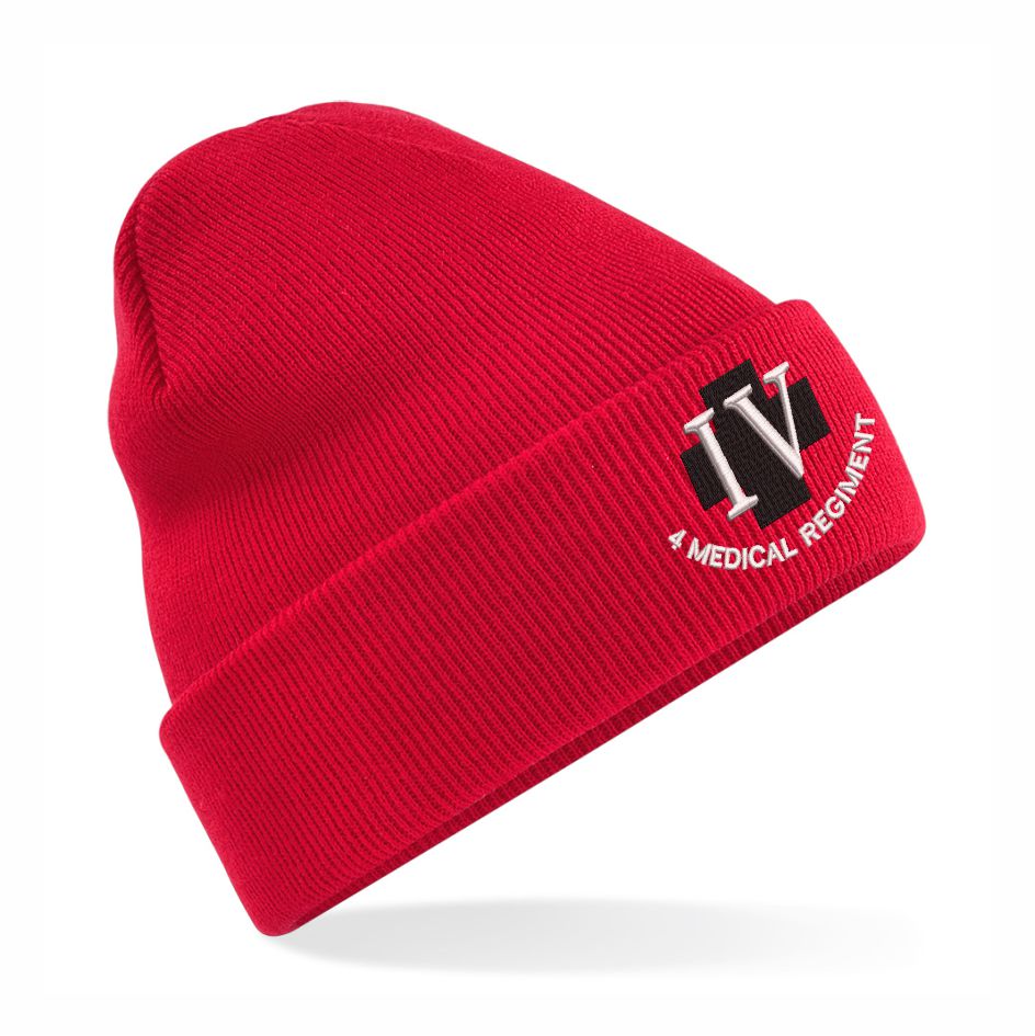 4 Medical Regiment Cuffed Beanie Hat 
