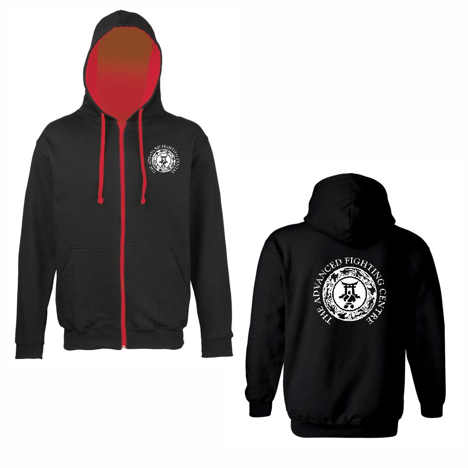 Advanced Fighting Centre Two Tone Full Zip Hooded Sweatshirt