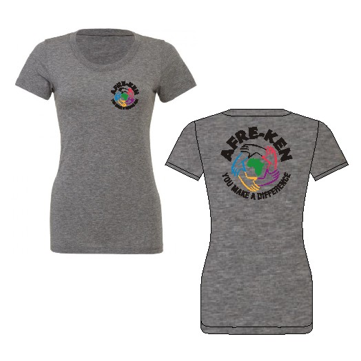 Afre-Ken Ladies Tri Blend Teeshirt
