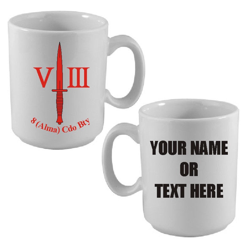29 Cdo Regt RA 8 (Alma) Battery Mug - DAGGER LOGO