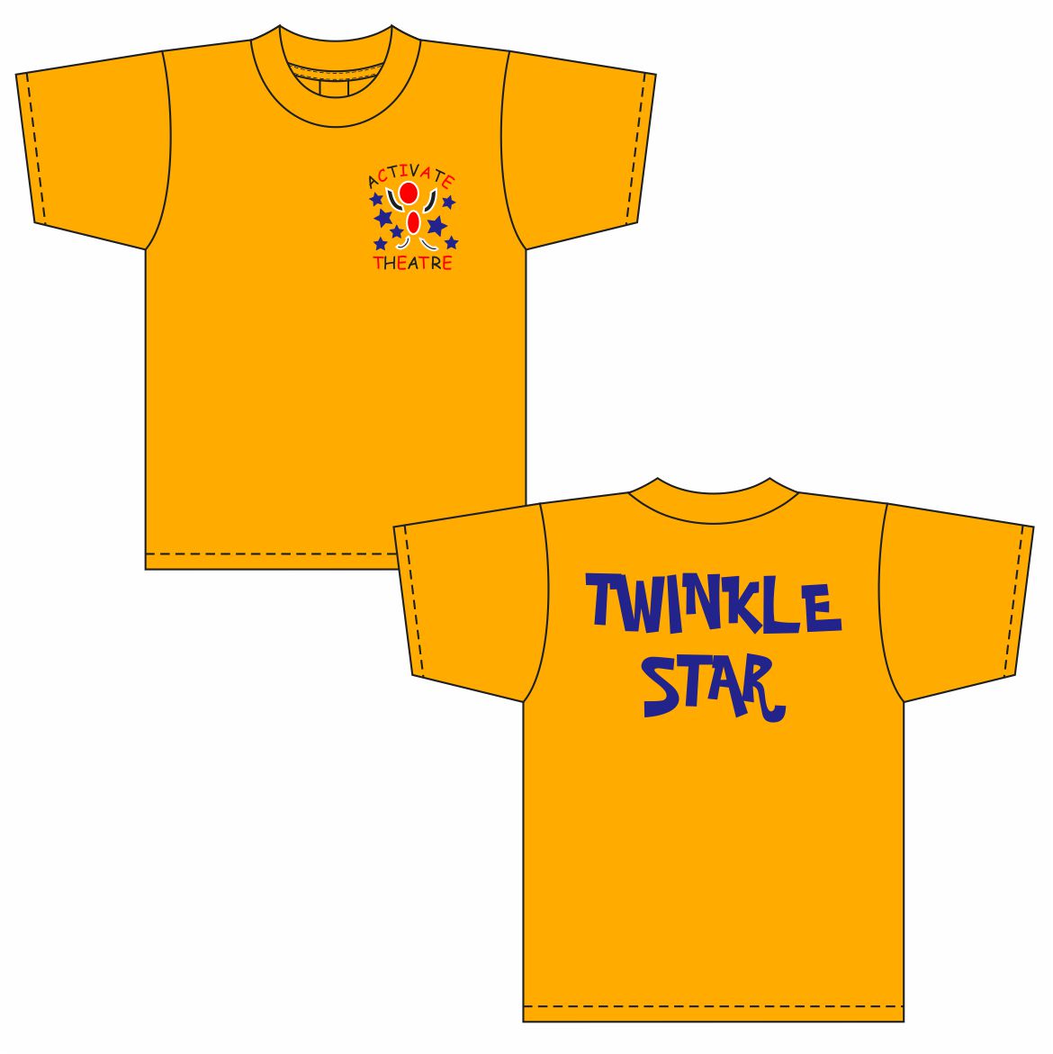 Activate Theatre Twinkle Star Teeshirt