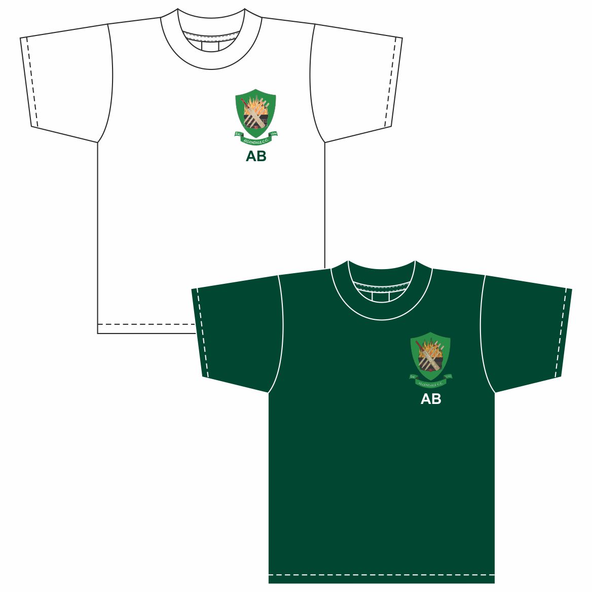 Allendale Cricket Club EMBROIDERED Teeshirt