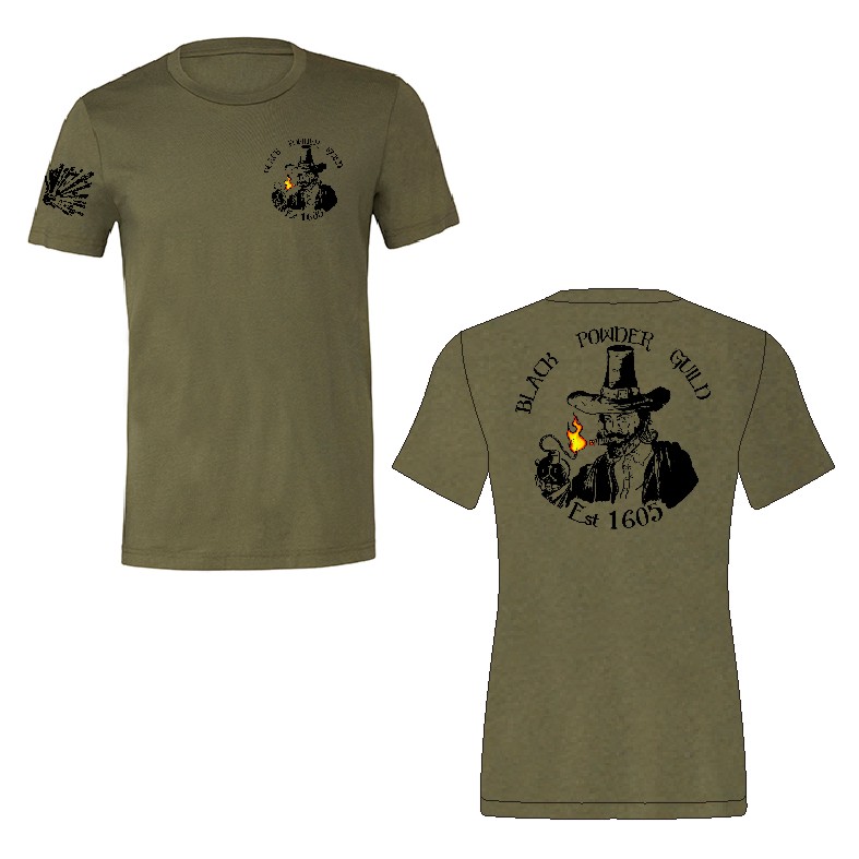 Black Powder Guild Tri Blend Teeshirt - BPG BACK DESIGN
