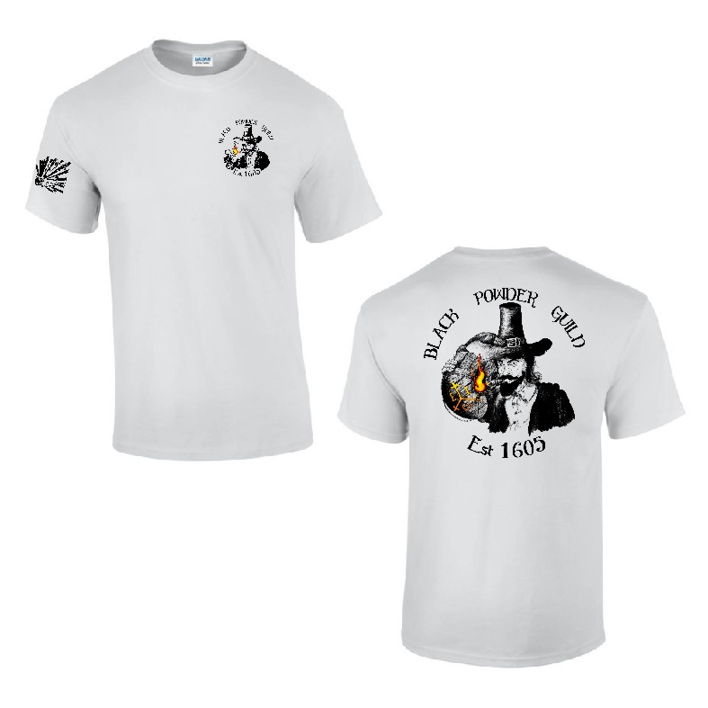Black Powder Guild Cotton Teeshirt - BPG BACK DESIGN