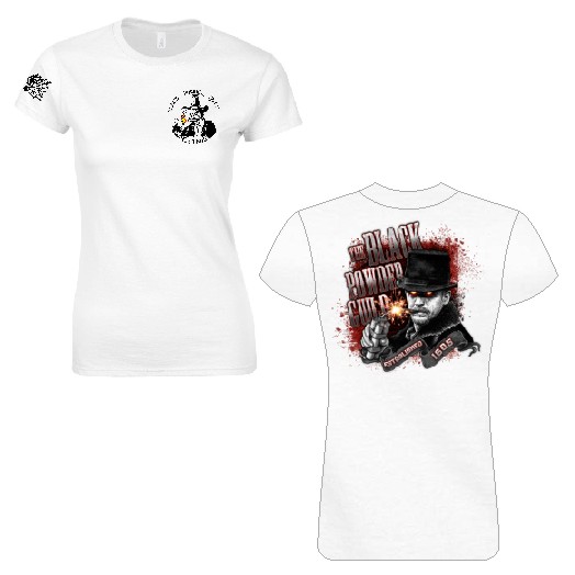 Black Powder Guild Ladies Cotton Teeshirt - TABOO BACK DESIGN