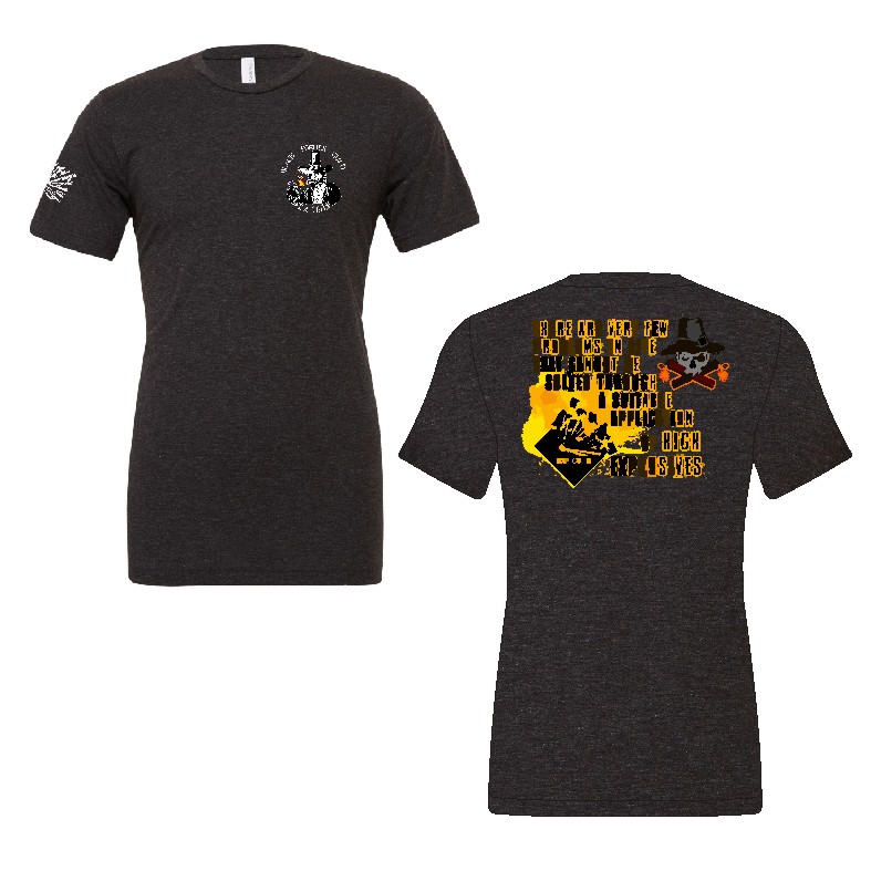Black Powder Guild Tri Blend Teeshirt - HIGH EX BACK DESIGN