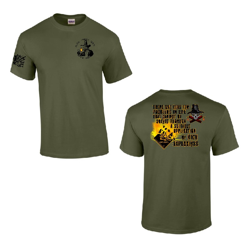 Black Powder Guild Cotton Teeshirt - HIGH EX BACK DESIGN
