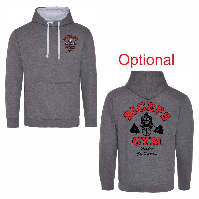 Biceps Gym – Varsity Hooded Sweatshirt