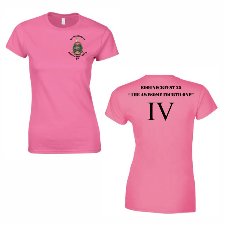 Royal Marines - Bootneck Fest (North) Ladies Cotton Teeshirt