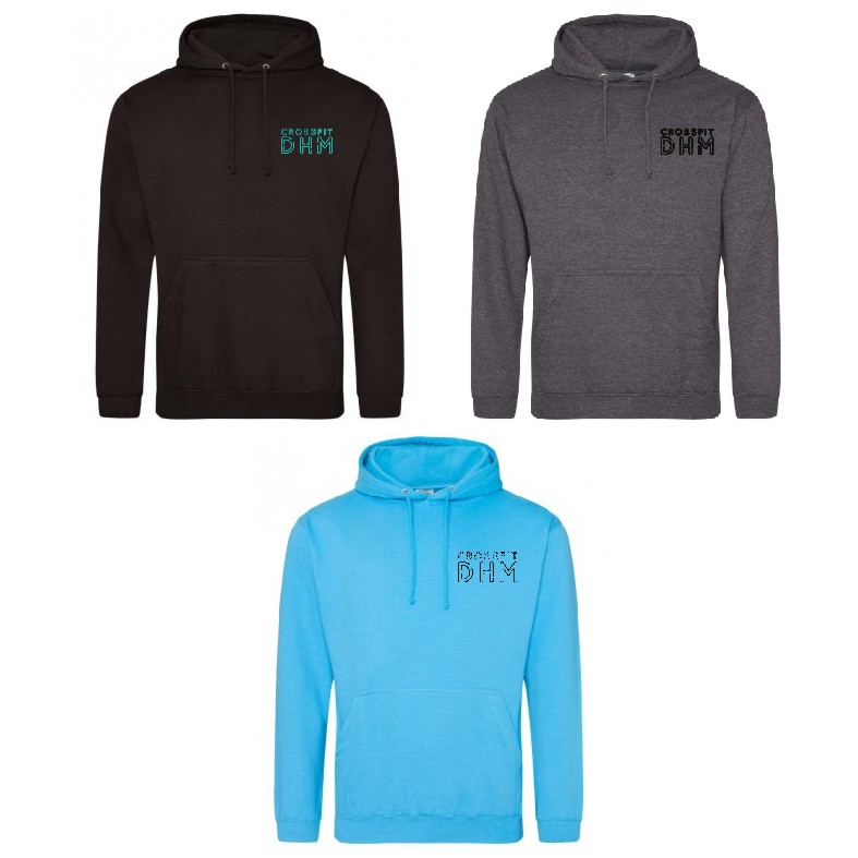 Crossfit Durham Hooded Sweatshirt - LEFT BREAST LOGO