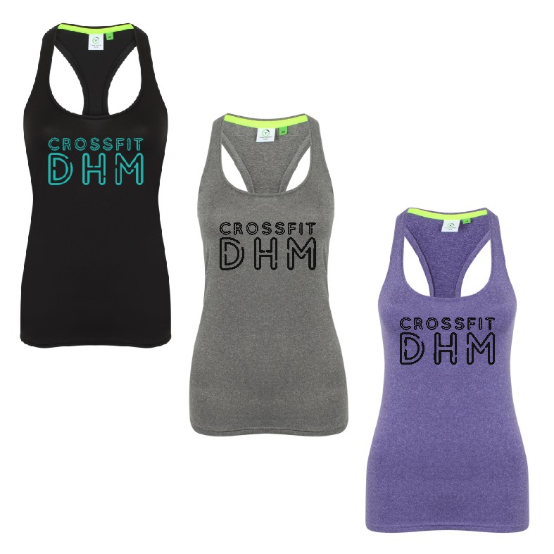 Crossfit Durham Racer Back Vest - FULL FRONT LOGO