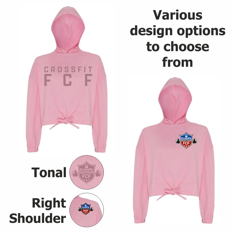 Crossfit FCF Ladies Cropped Oversized Hood
