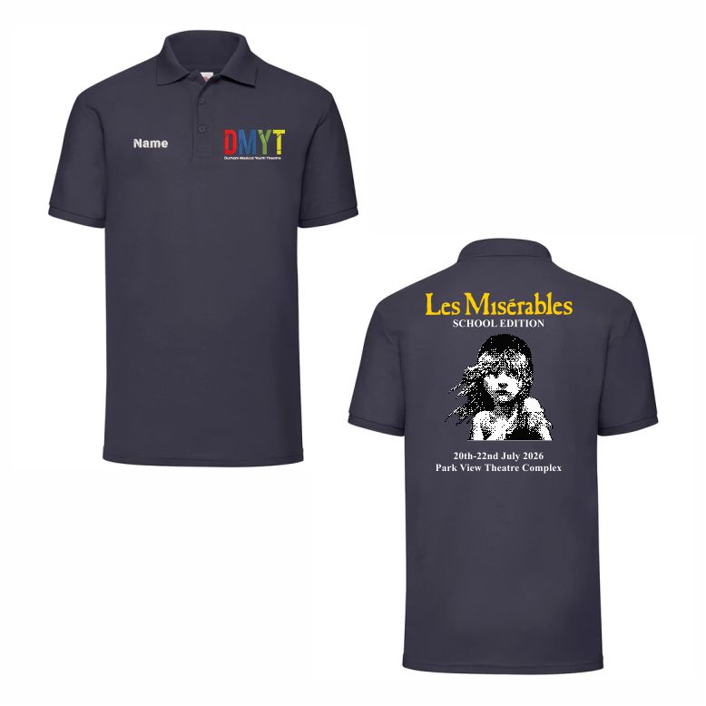 Durham Musical Youth Theatre Les Miserables Poloshirt