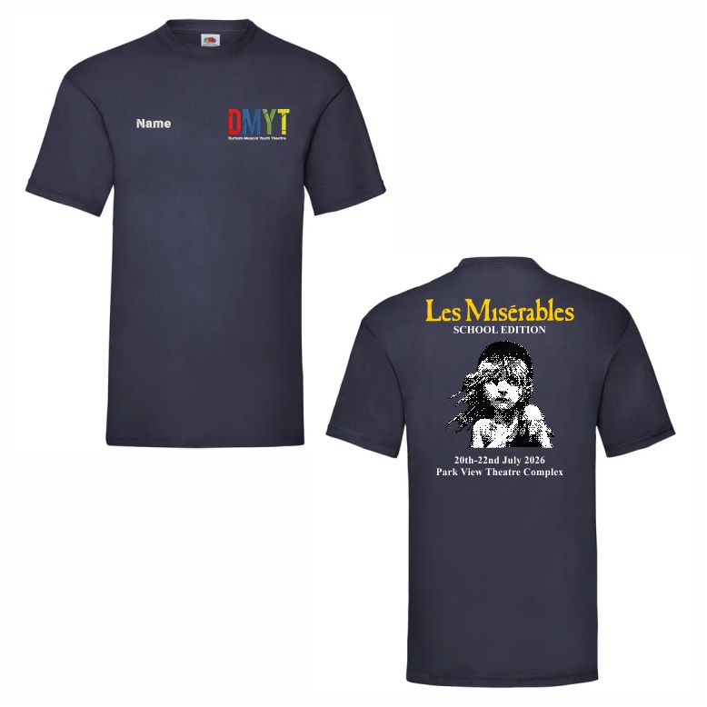 Durham Musical Youth Theatre Les Miserables Teeshirt