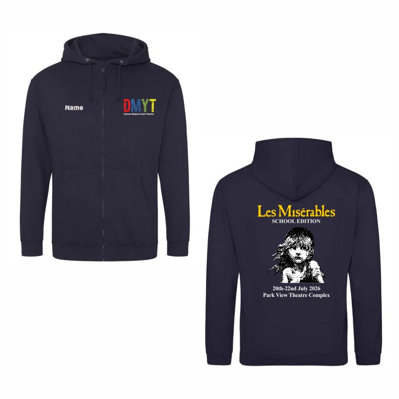 Durham Musical Youth Theatre Les Miserables Full Zip Hood