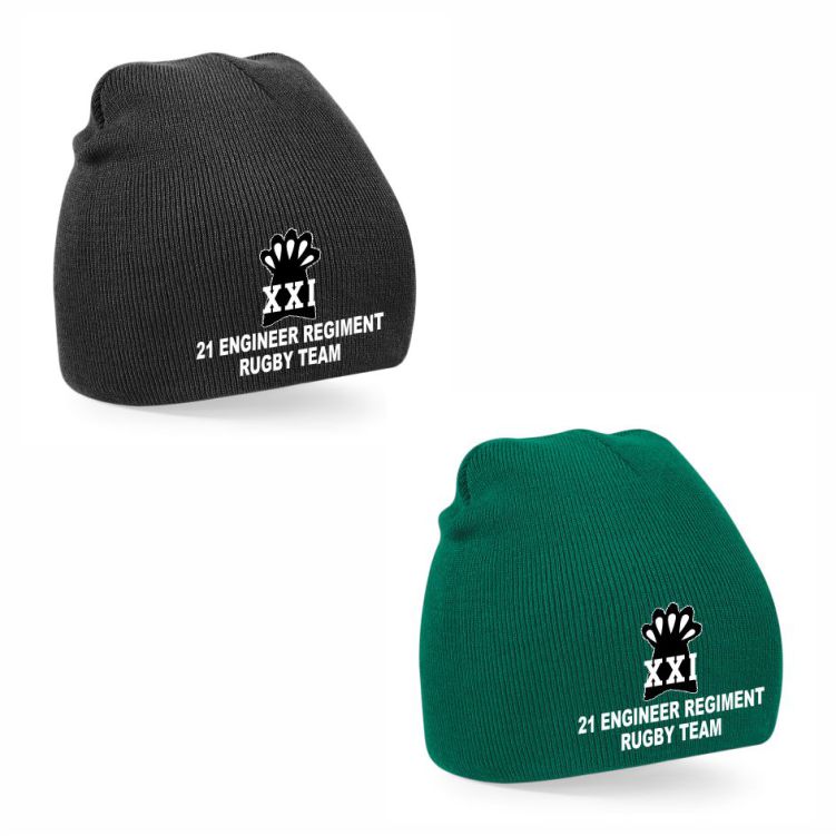 21 Engineers Regt Rugbby Beanie Hat