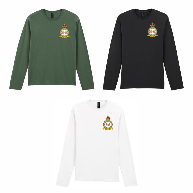 East Of Scotland Universities Air Squadron - Long Sleeve Cotton T shirt