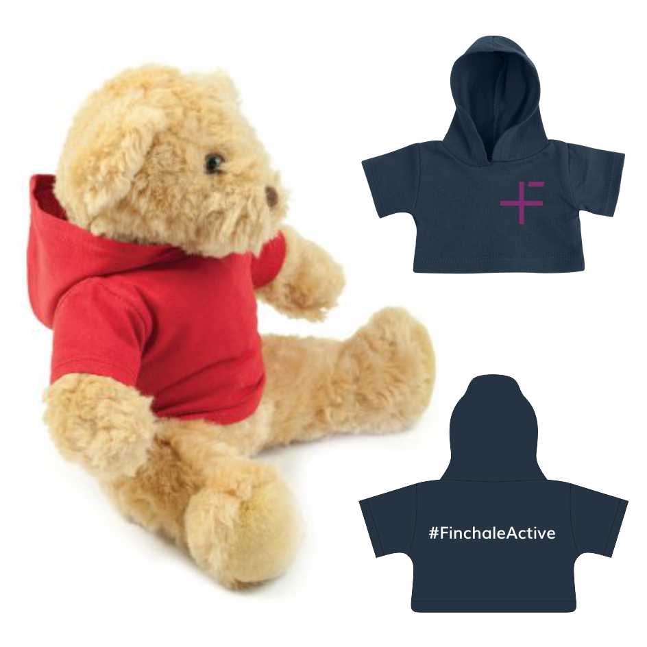 Finchale Group Jointed Teddy with Hood