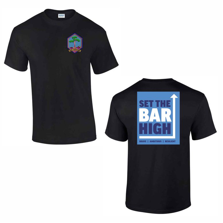 Firrhill High School PE Department Cotton Teeshirt - BACK PRINT