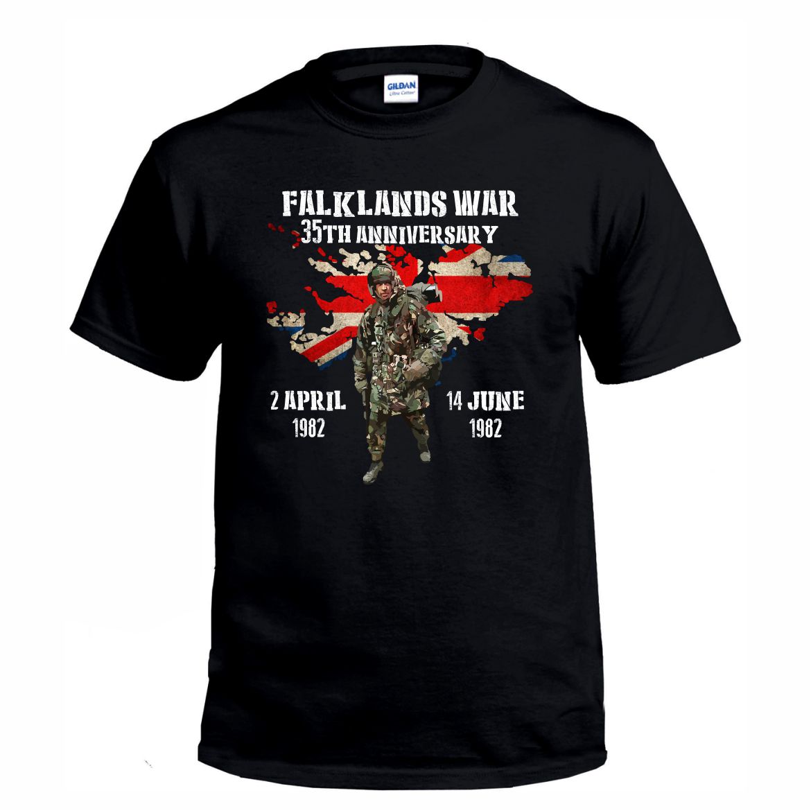 Falklands War 35th Anniversary Cotton Teeshirt