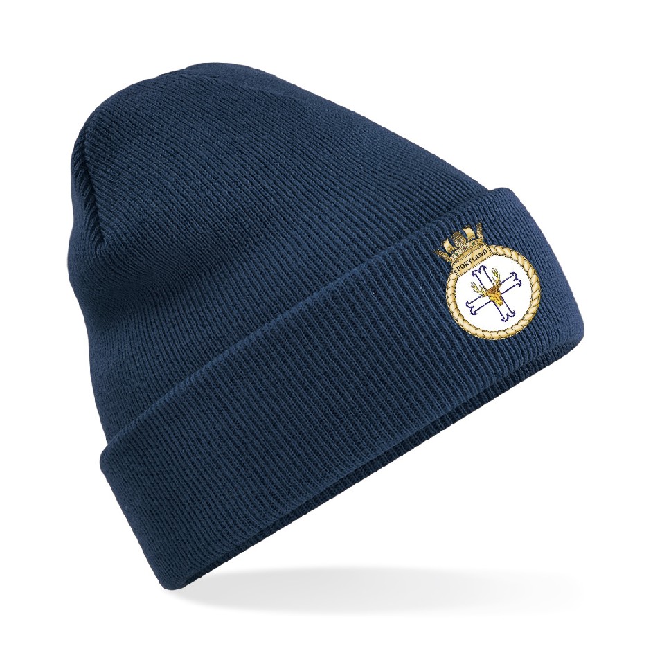 HMS Portland Cuffed Beanie Hat
