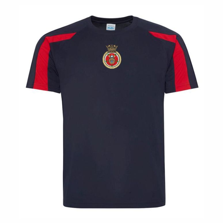 HMS Lancaster Two Tone Performance Teeshirt