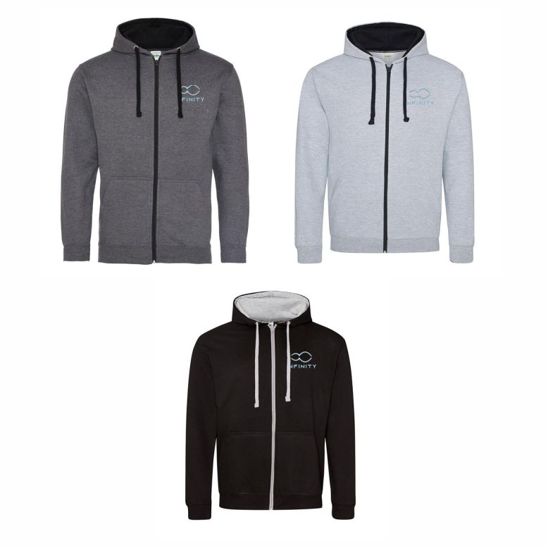 Infinity Fitness Two Tone Full Zip Hood