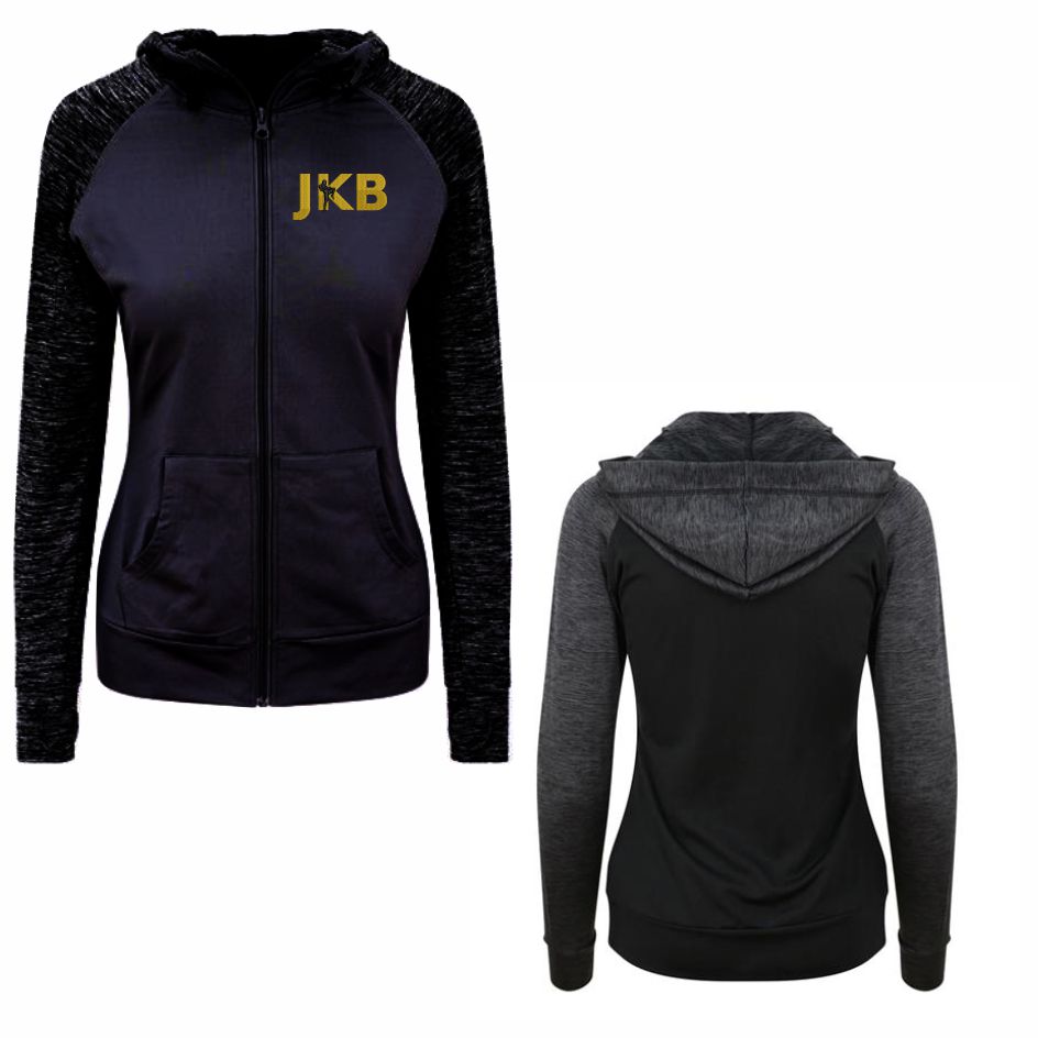 J'aime Kickboxing Girlie Contrast Full Zip Hood