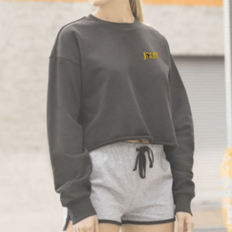 J'aime Kickboxing Ladies Cropped Slounge Sweatshirt