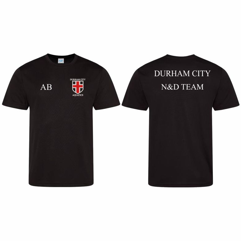 Durham City Aquatics Performance Teeshirt - N AND D TEAM