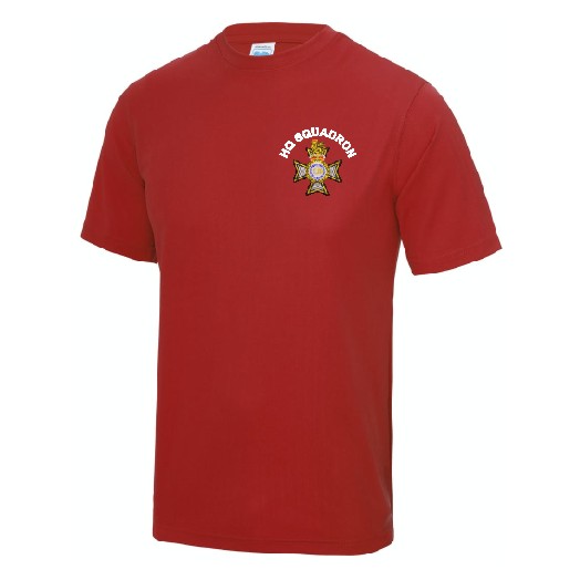 The Light Dragoons - HQ Squadron Red Performance Teeshirt