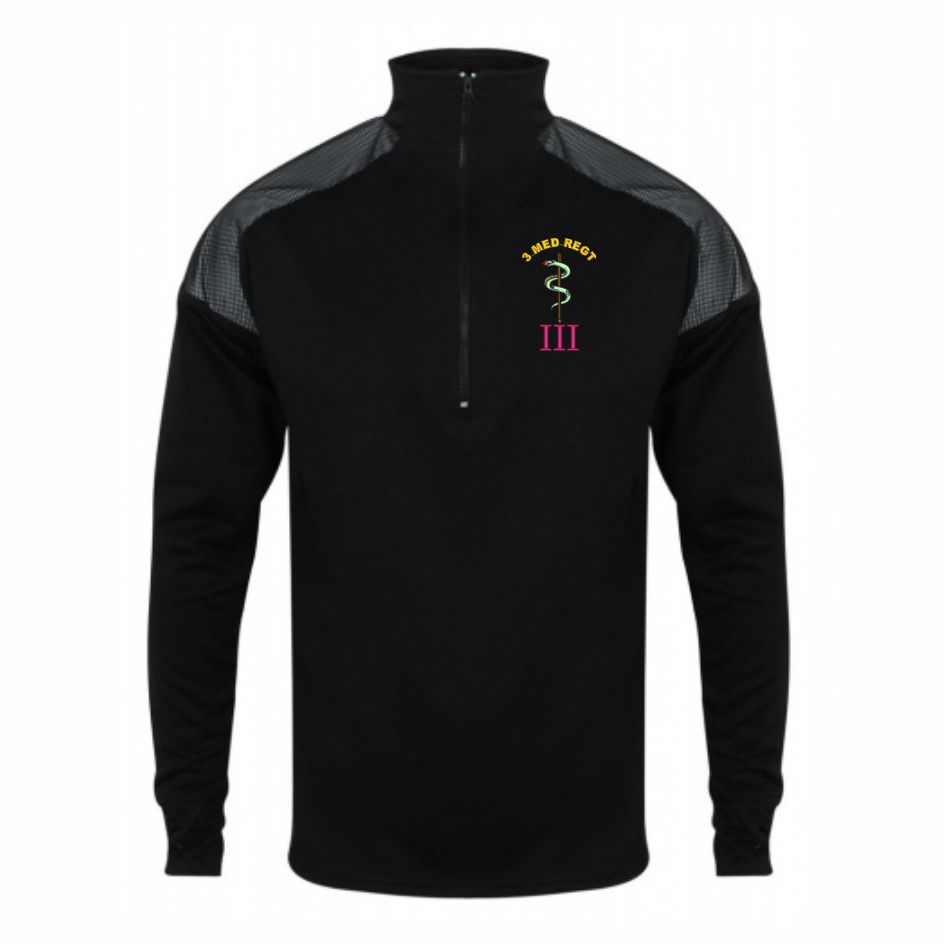 3 Medical Regiment Quarter Zip Top with Reflective Panels