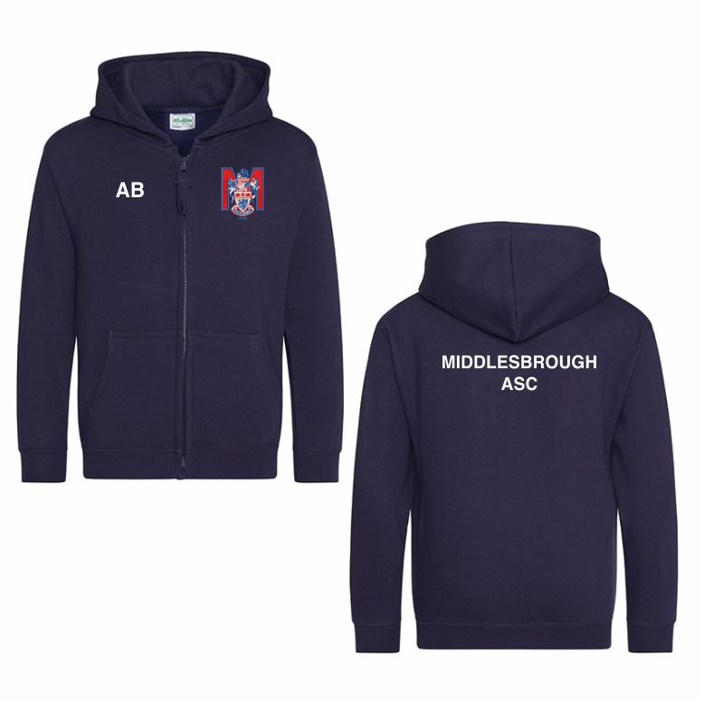 Middlesbrough ASC Childs Full Zip Hood