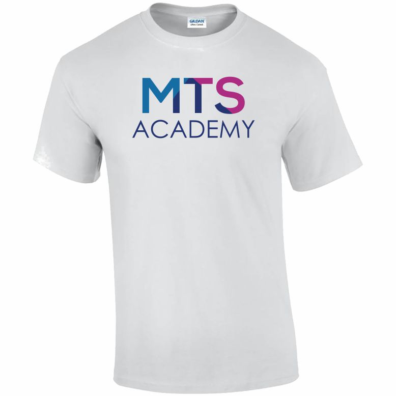 MTS Academy WHITE Cotton Teeshirt