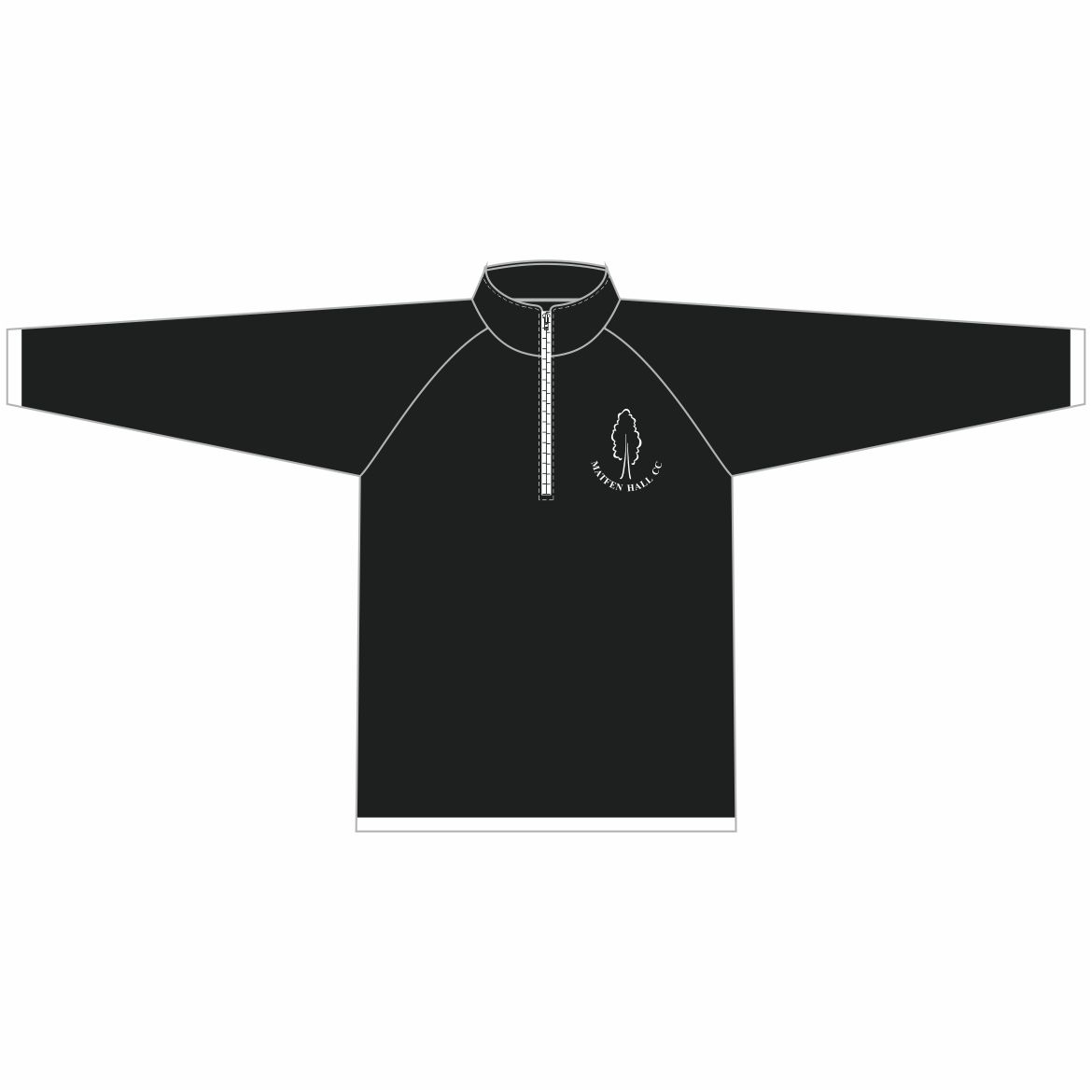 Matfen Hall Cricket Club Cool Half Zip Sweatshirt