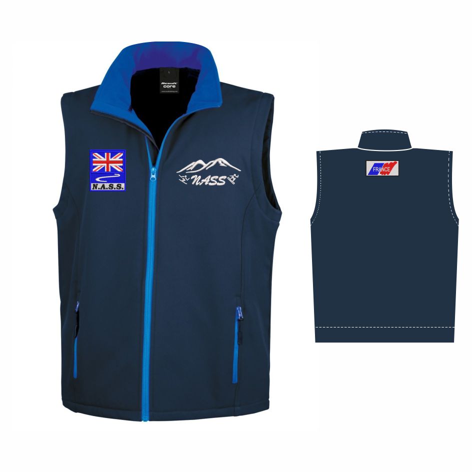 Northern Area Skiing and Snowboard Soft Shell Bodywarmer