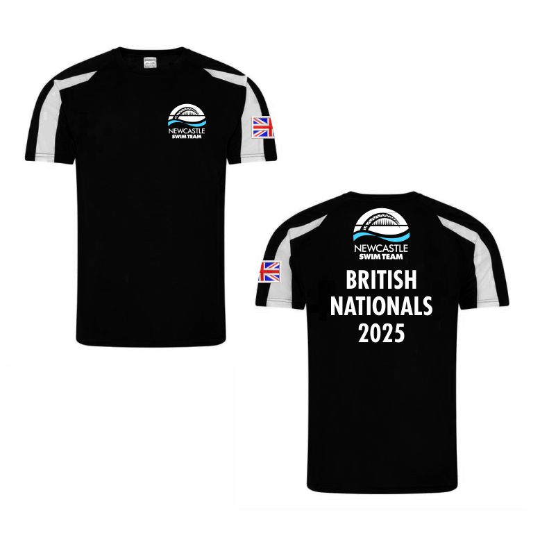Newcastle Swim Team BRITISH NATIONALS 2025 Performance Teeshirt