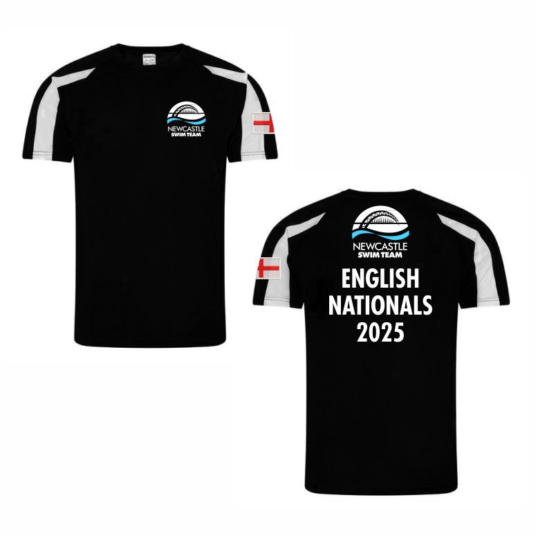 Newcastle Swim Team ENGLISH NATIONALS 2025 Performance Teeshirt