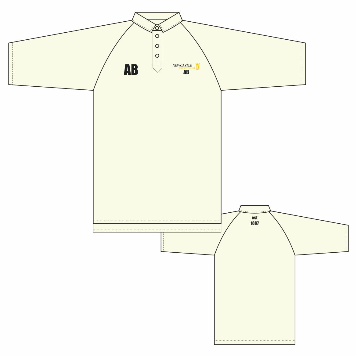Newcastle Cricket Club Cricket Shirt