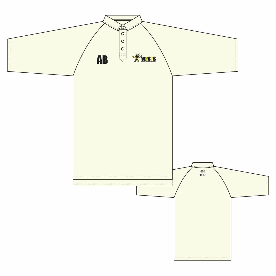 Newcastle Cricket Club WASPS Cricket Shirt