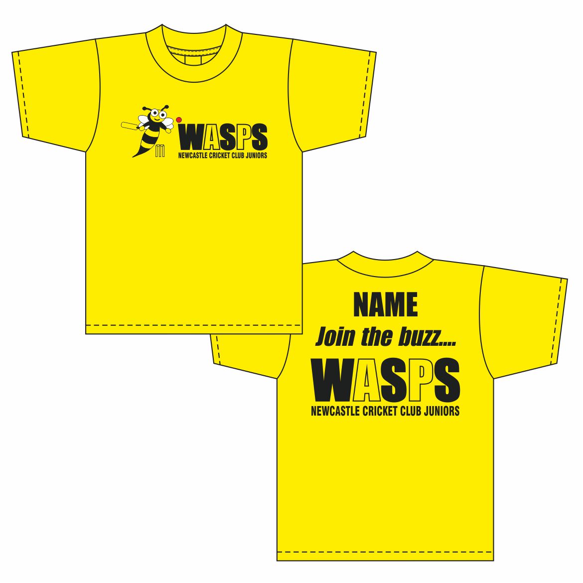 Newcastle Cricket Club WASPS Performance Teeshirt