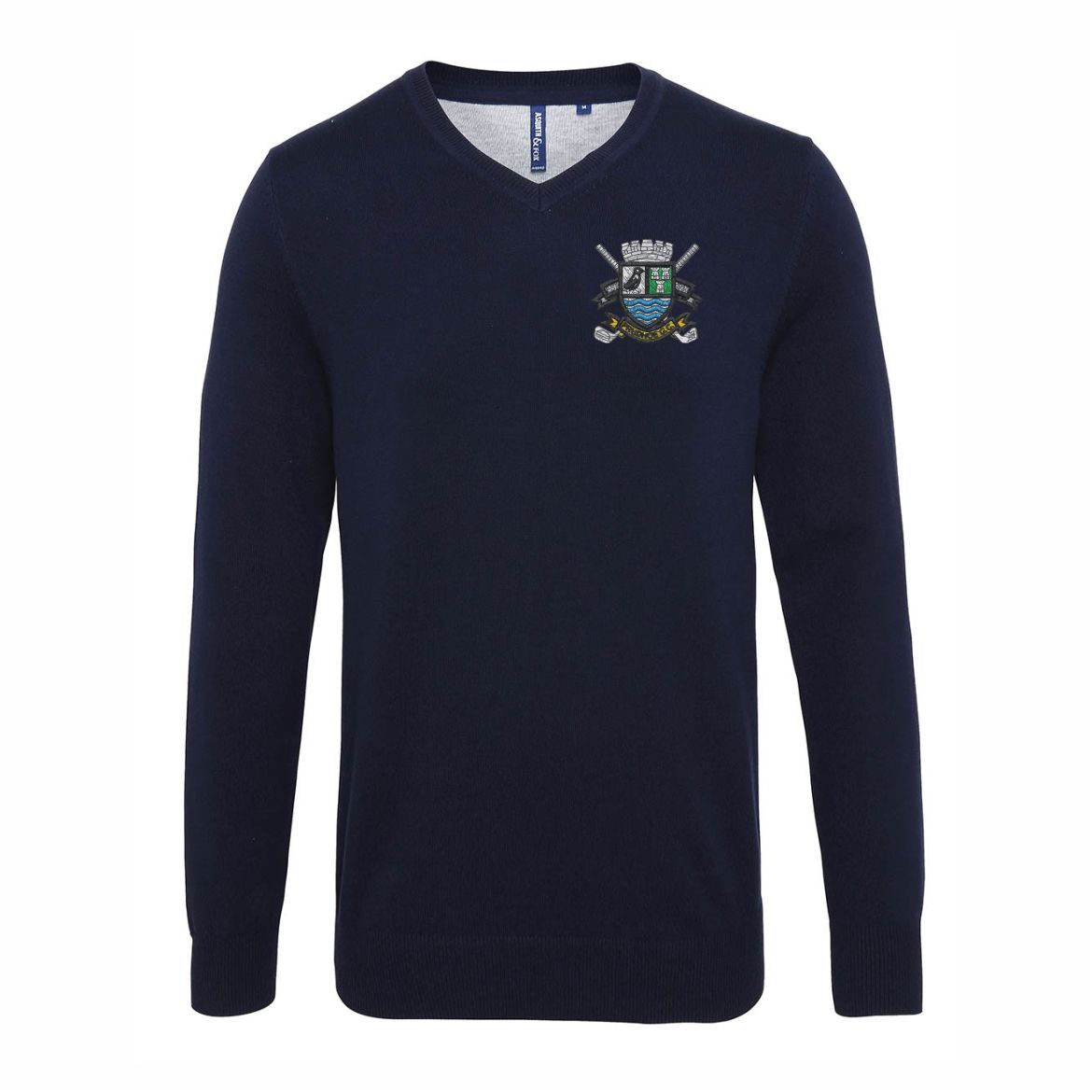 Prudhoe Golf Club Cotton Blend V-neck Sweater