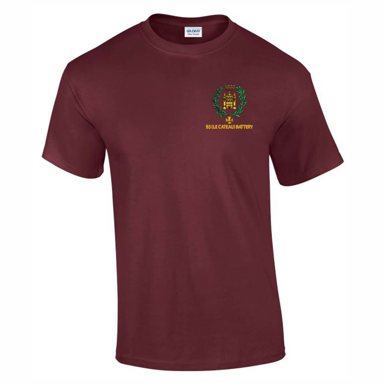 5 Regiment RA 93 (Le Cateau) Bty Cotton Teeshirt 