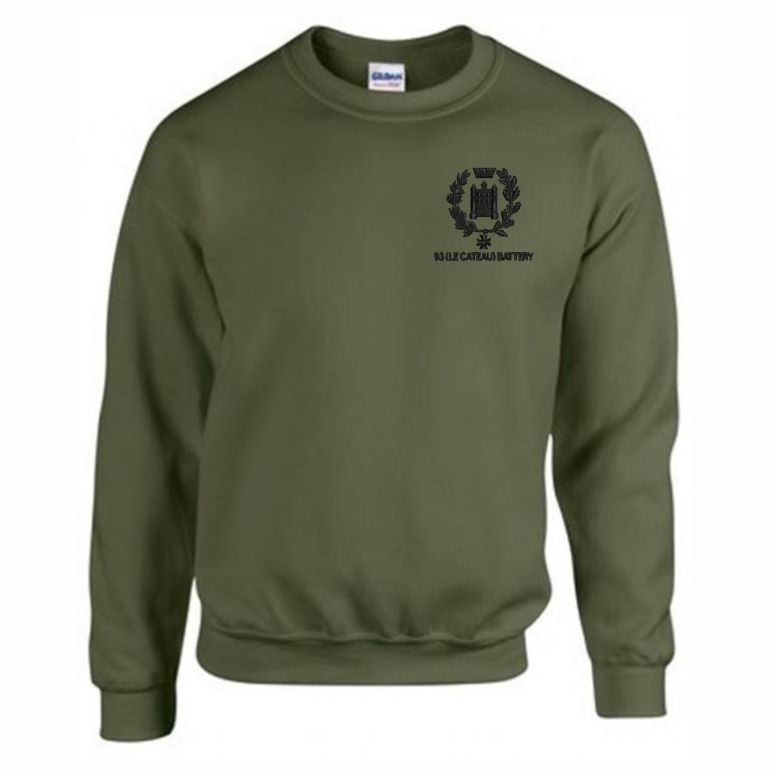 5 Regiment RA 93 (Le Cateau) Bty Sweatshirt - Black Badge 