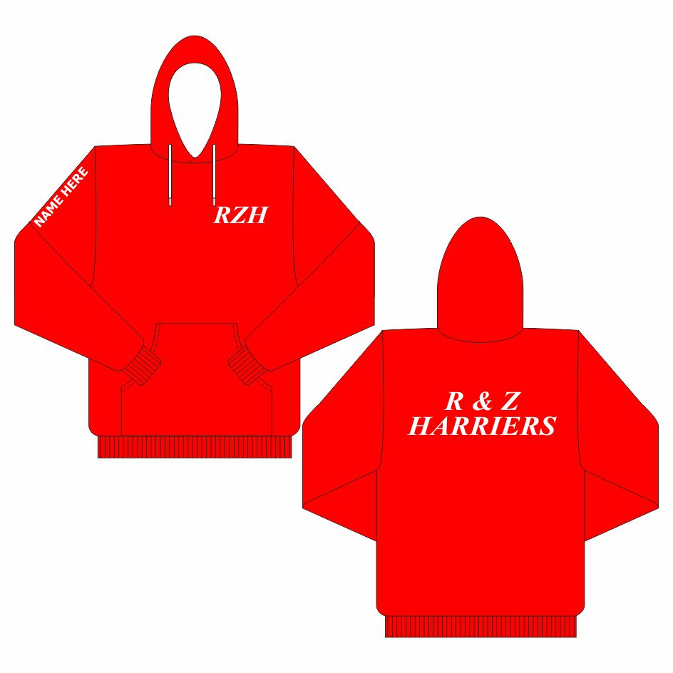 Richmond and Zetland Harriers ADULTS Hooded Sweatshirt