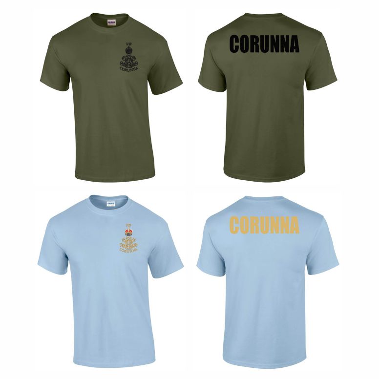 4th Regiment RA 3/29 (Corunna) Battery Cotton Teeshirt