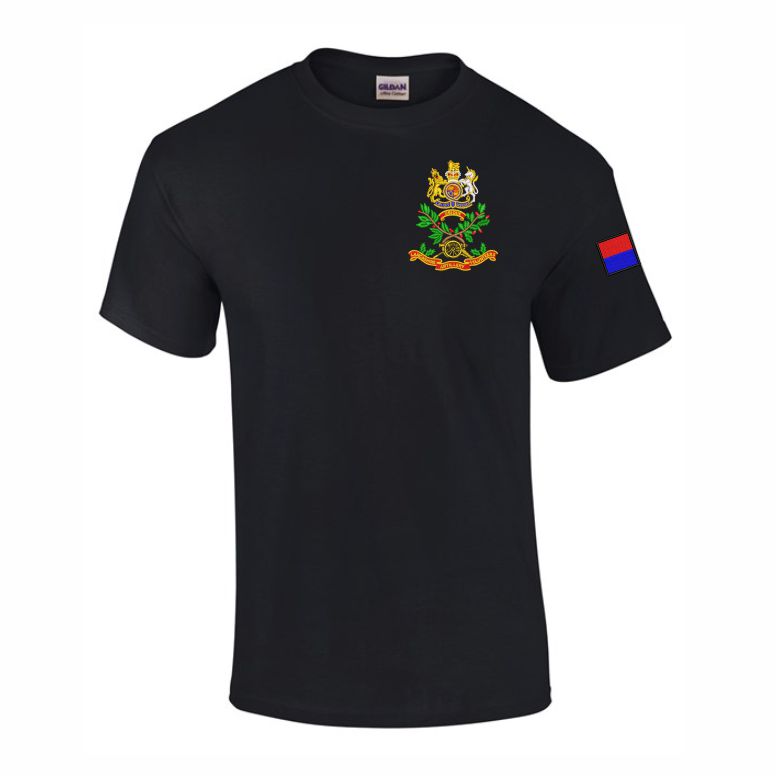 103 Regiment RA - Regimental Clothing - BLACK Cotton Teeshirt