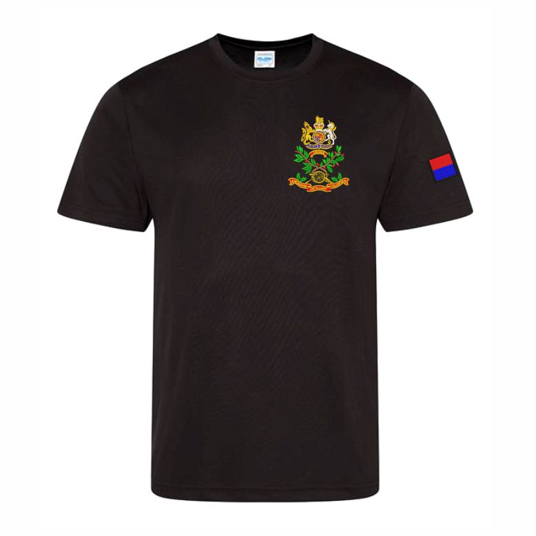 103 Regiment RA - Regimental Clothing - BLACK Performance Teeshirt