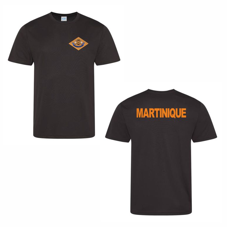 19 Regiment RA 13 Battery BLACK Performance Teeshirt